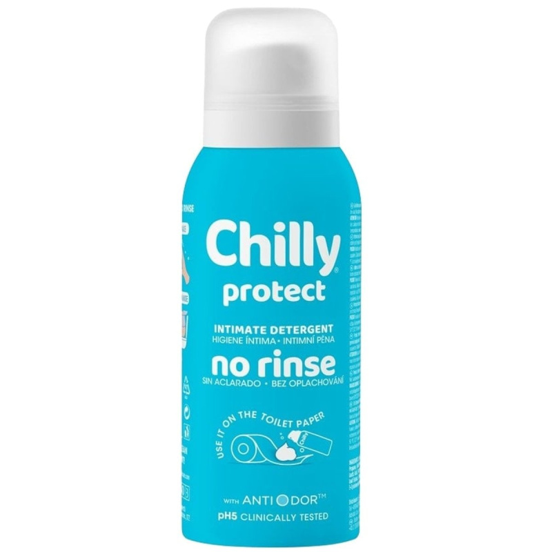 Chilly Protect No Rinse intimní mycí pěna bez oplachu 100 ml
