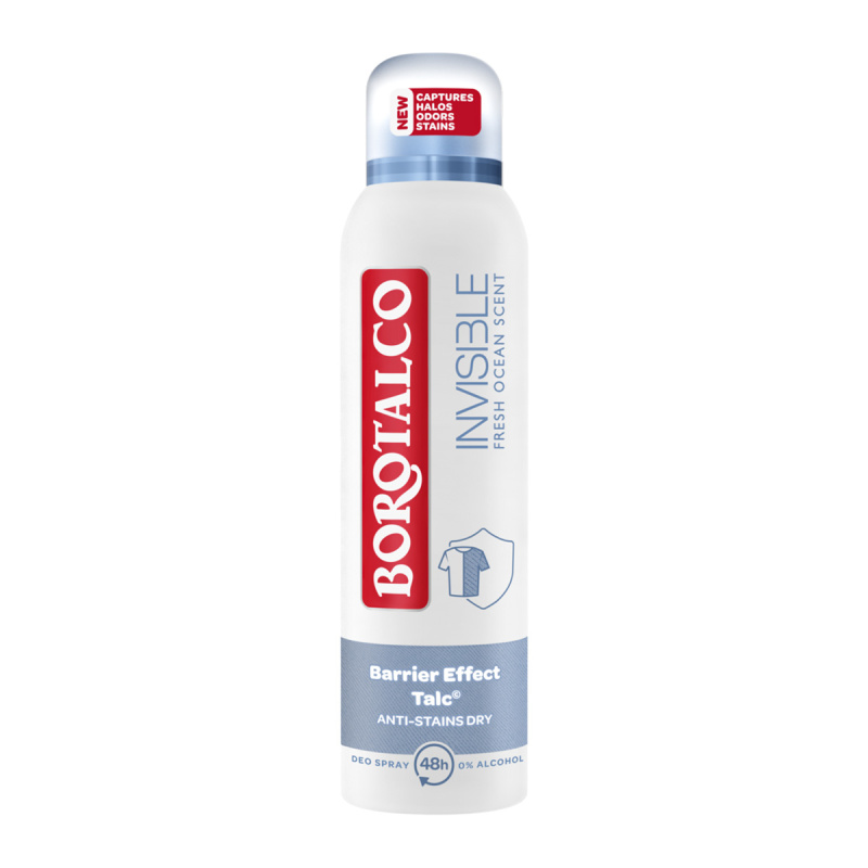 Borotalco Invisible Fresh Ocean deodorant ve spreji s 48hodinovým účinkem 150 ml
