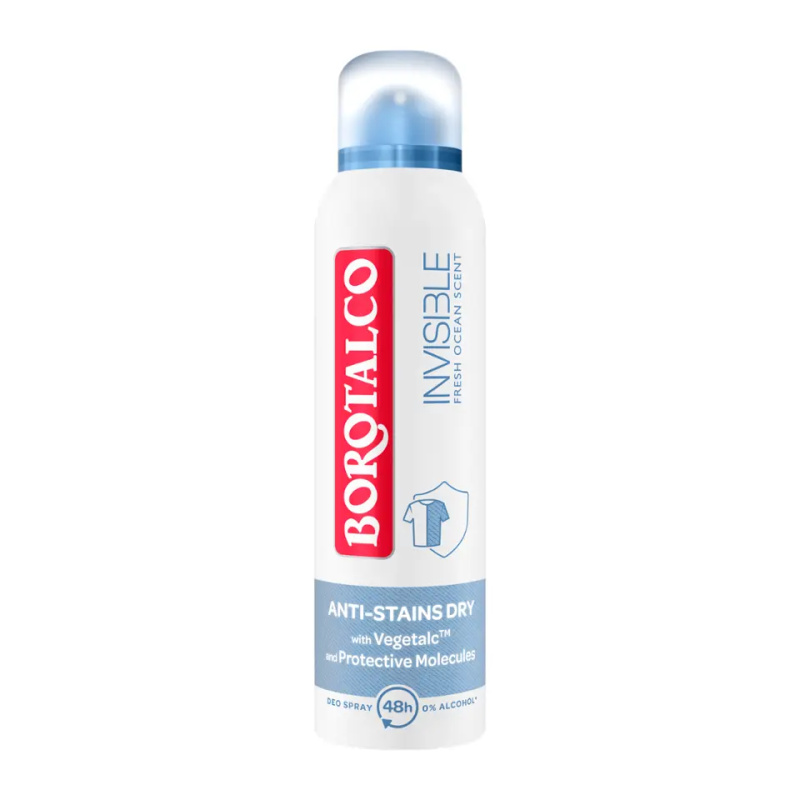 Borotalco Invisible Fresh Ocean deodorant ve spreji s 48hodinovým účinkem 150 ml