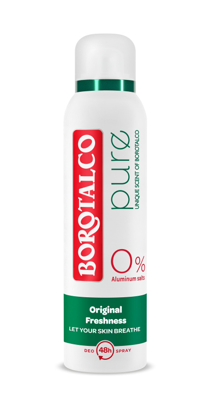 Borotalco Pure Original deodorant ve spreji bez obsahu hliníku 150 ml