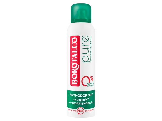 Borotalco Pure Original deodorant ve spreji bez obsahu hliníku 150 ml