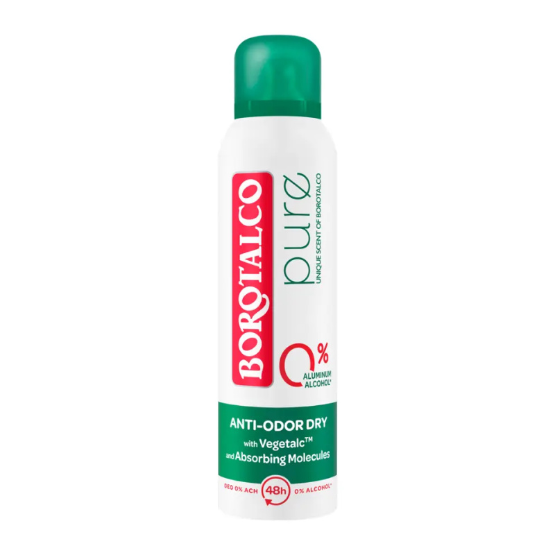 Borotalco Pure Original deodorant ve spreji bez obsahu hliníku 150 ml