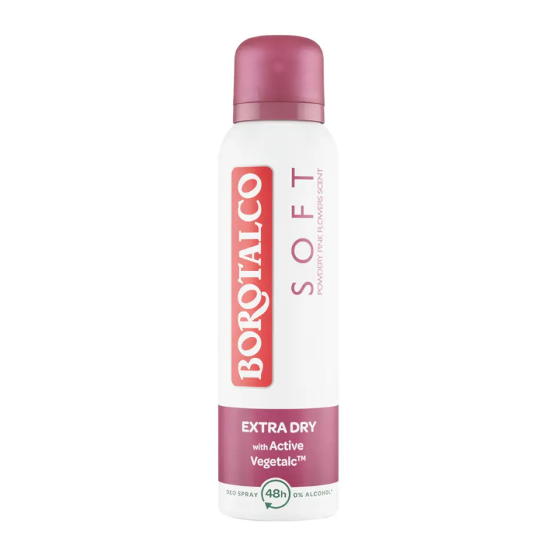 Borotalco Soft Talc & Pink Flower deodorant ve spreji bez alkoholu 150 ml