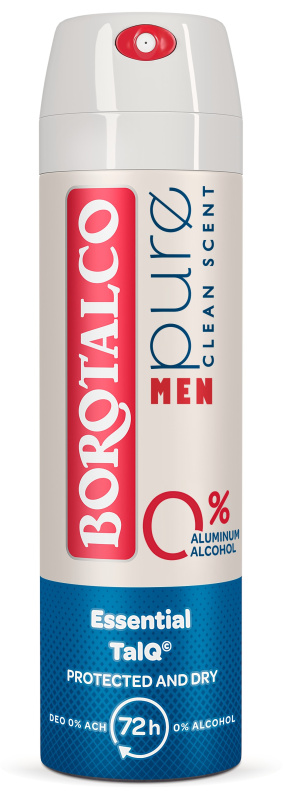Borotalco MEN Pure deodorant ve spreji bez obsahu hliníku pro muže 150 ml