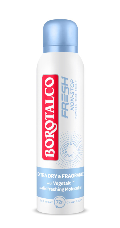 Borotalco Non-Stop Fresh Powder Fresh deodorant ve spreji 72h 150 ml