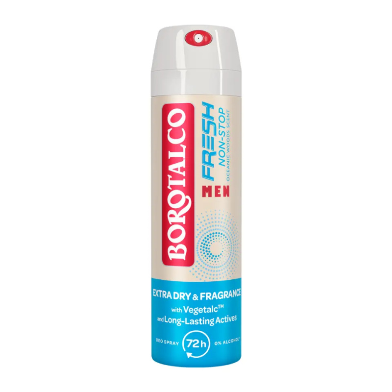 Borotalco Non-Stop Fresh MEN deodorant ve spreji pro muže vůně Oceanic Woods 150 ml