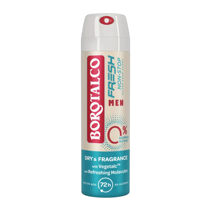 Borotalco Deodorant sprej pro muže Non-stop Pure Silver Sage 150 ml