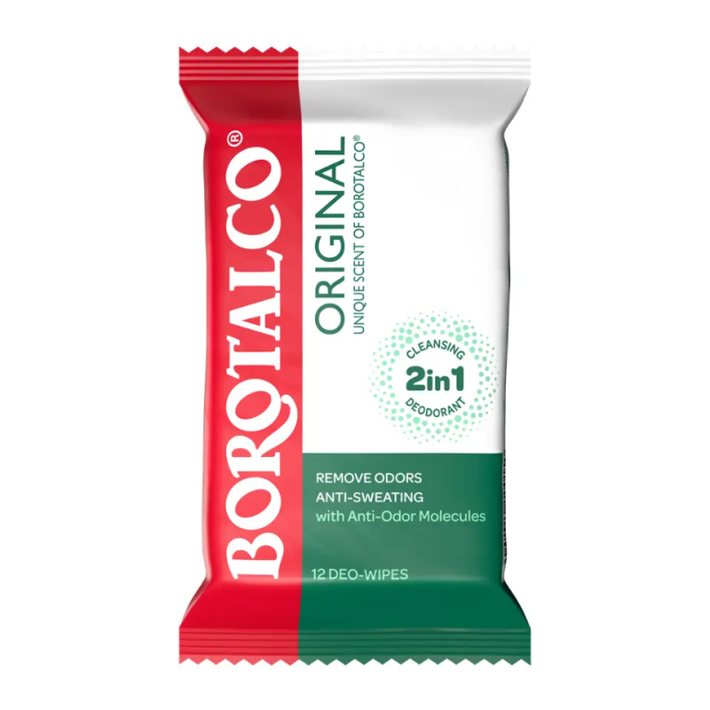 Borotalco Čisticí a deodorační ubrousky 12 ks