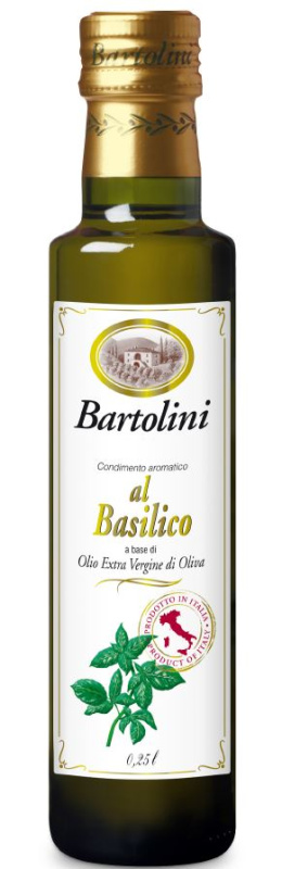 Bartolini Olivový olej extra virgin s bazalkou 250ml