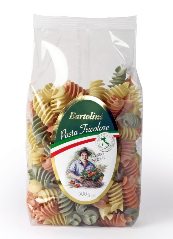 Bartolini Fusilli tricolore pasta 500g