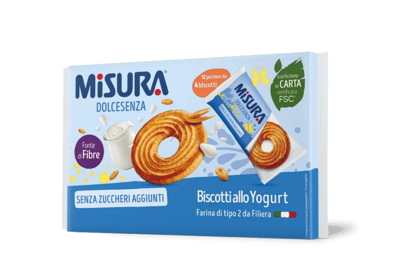 Misura Sušenky s jogurtem BEZ CUKRU (Biscotti allo Yogurt) 400g