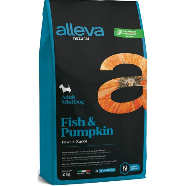 ALLEVA NATURAL Dog Dry Adult Fish&Pumpkin Mini 2 kg
