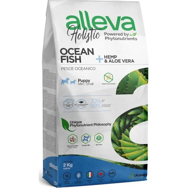 ALLEVA HOLISTIC Dog Dry Puppy/Junior Fish Mini  2 kg