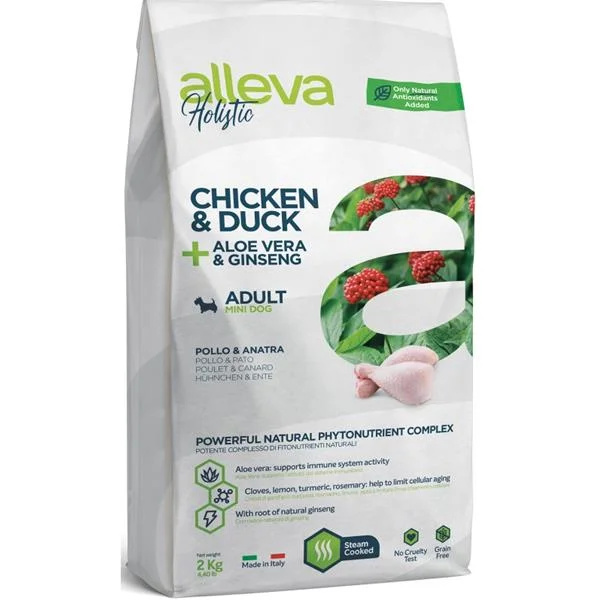 ALLEVA HOLISTIC Dog Dry Adult Chicken&Duck Mini 2 kg