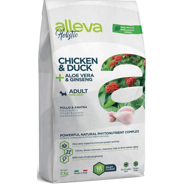 ALLEVA HOLISTIC Dog Dry Adult Chicken&Duck Mini 2 kg