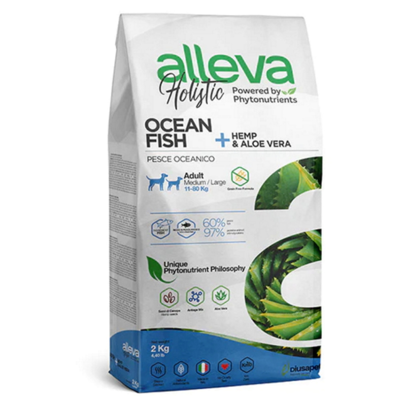 ALLEVA HOLISTIC Dog Dry Adult Ocean Fish Medium/Maxi 2kg