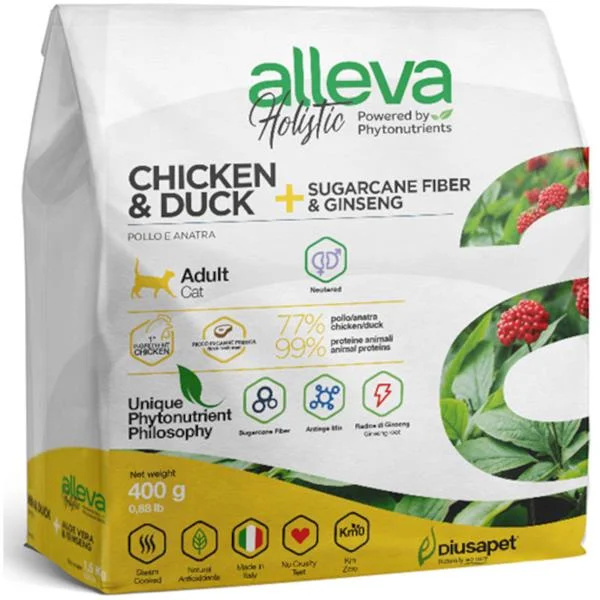 ALLEVA HOLISTIC Cat Dry Adult Hairball  400g