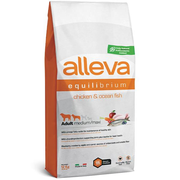ALLEVA EQUILIBRIUM CHICKEN AND OCEAN FISH ADULT  12 kg
