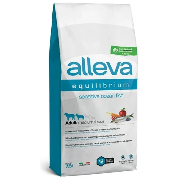 Alleva ALLEVA EQUILIBRIUM Dog Adult Sensitive Ocean Fish Medium/Maxi 12kg