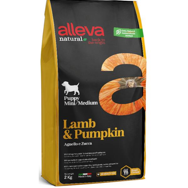 ALLEVA NATURAL Dog Dry Puppy Lamb&Pumpkin All Breeds  2 kg