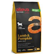 ALLEVA NATURAL Dog Dry Puppy Lamb&Pumpkin All Breeds  12 kg