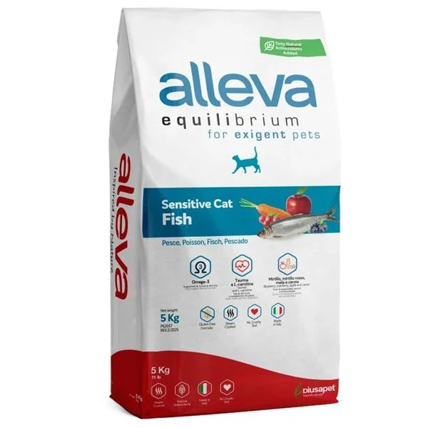 Alleva ALLEVA EQUILIBRIUM Cat Adult Sensitive Fish 5kg