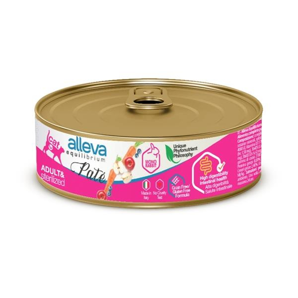 Alleva Equilibrum ALLEVA EQUILIBRIUM Cat konzerva Pate Sterilized Rabbit 85g