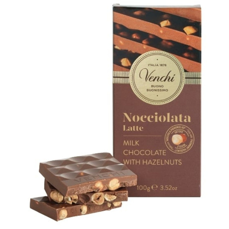 Venchi Mléčná čokoláda s celými lískovými oříšky
