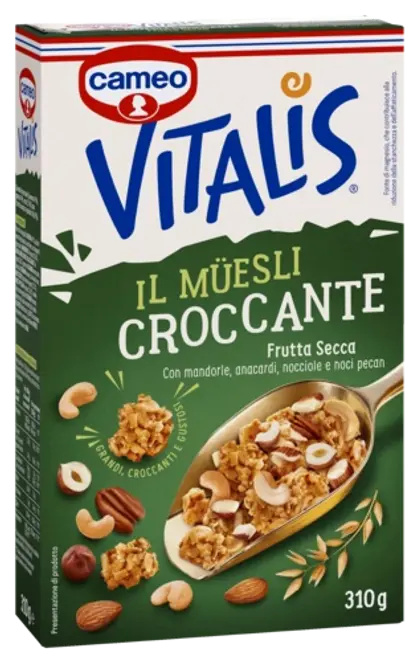 Cameo Vitalis křupavé müsli s ořechy (Croccante con Frutta Secca) 310g