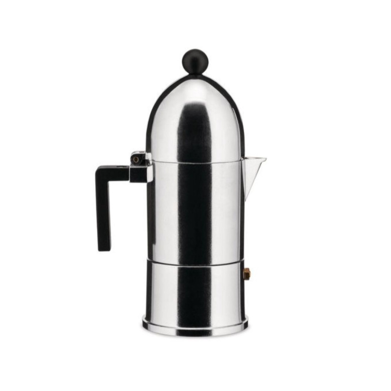 Alessi La Cupola konvička na kávu, 6 šálků, hliníková 9095/6BFM