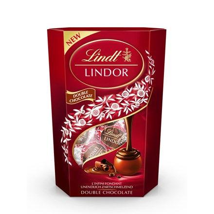 Lindt Bonboniéra LINDOR čokoládové pralinky Double Chocolate
