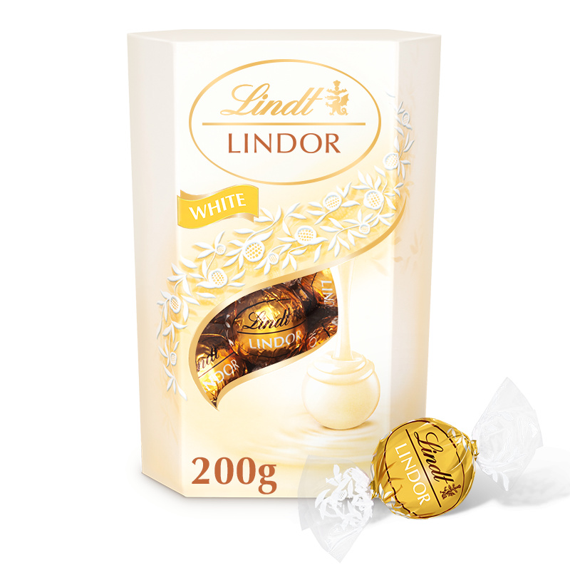 Lindt Bonboniéra LINDOR pralinky Bílá čokoláda