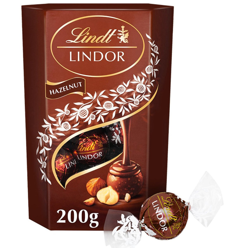 Lindt Bonboniéra LINDOR čokoládové pralinky lískový oříšek