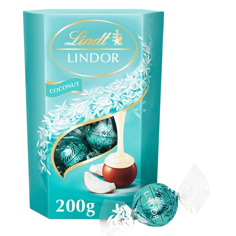 Lindt Bonboniéra LINDOR čokoládové pralinky kokos