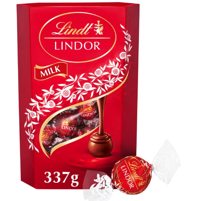 Lindt Bonboniéra LINDOR Maxibalení pralinek Mléčná čokoláda