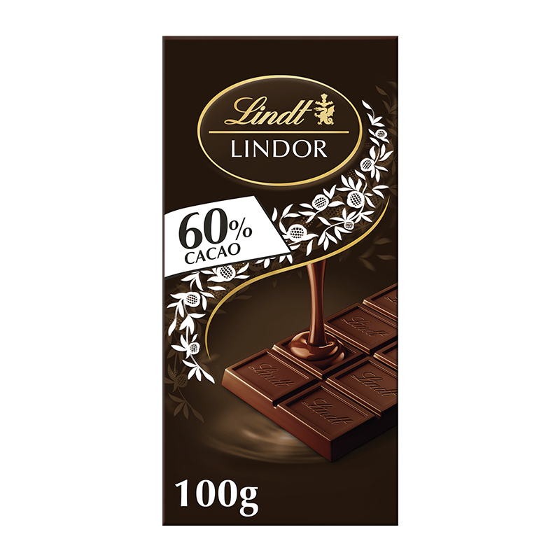 Lindt Čokoláda LINDOR Tabulková hořká 60%