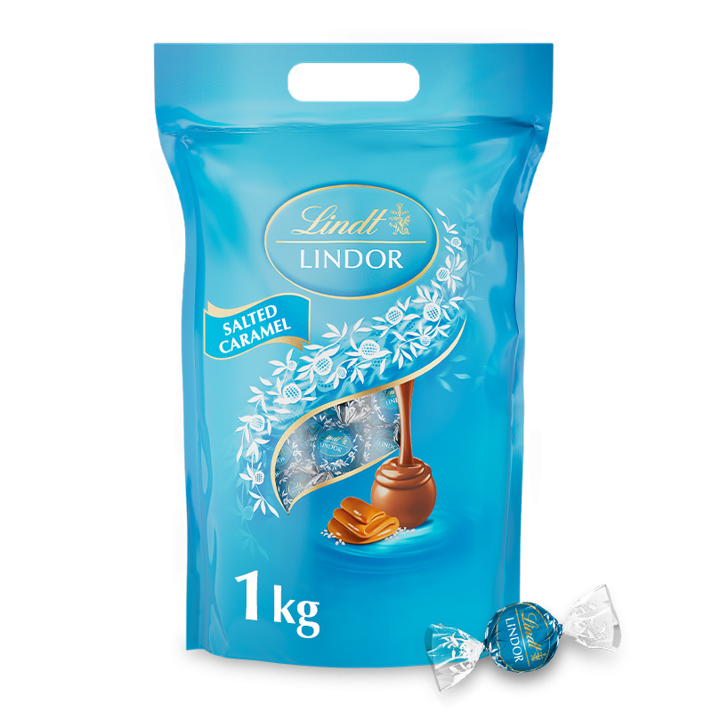 Lindt Bonboniéra LINDOR Megabalení čokoládových pralinek slaný karamel