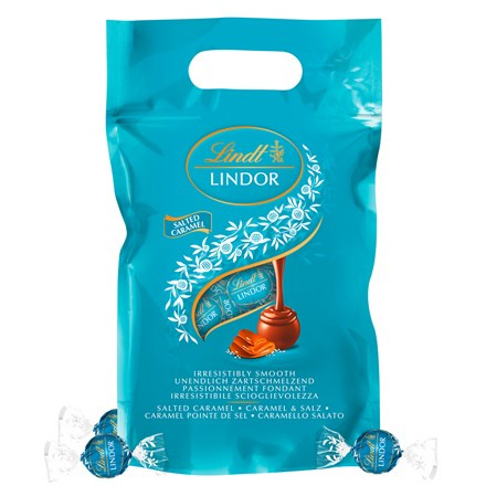 Lindt Bonboniéra LINDOR Megabalení čokoládových pralinek slaný karamel
