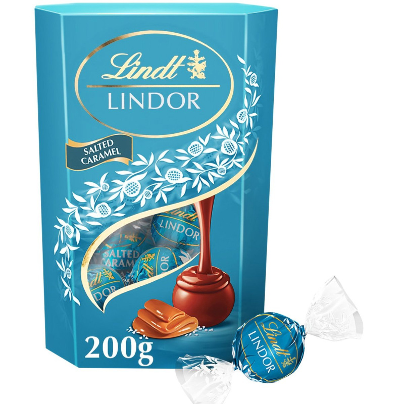 Lindt Bonboniéra LINDOR čokoládové pralinky Slaný karamel