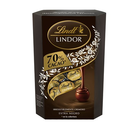 Lindor Dark - čokoládové pralinky - hořké, 337 g