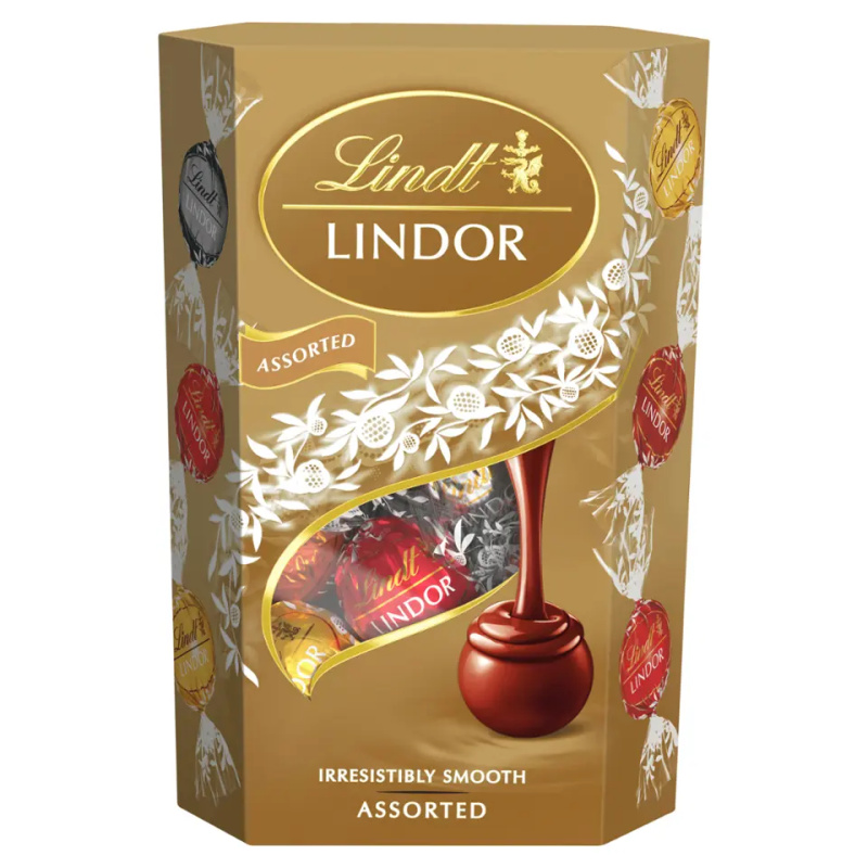 Lindor Assorted - čokoládové pralinky - mix druhů, 137 g