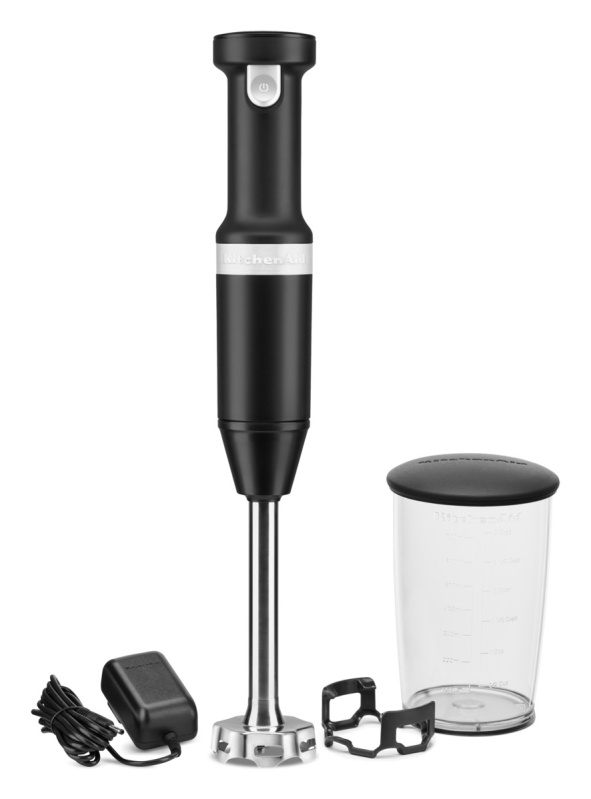 KitchenAid Bezdrátový tyčový mixér 5KHBBV53, matná černá  5KHBBV53EBM