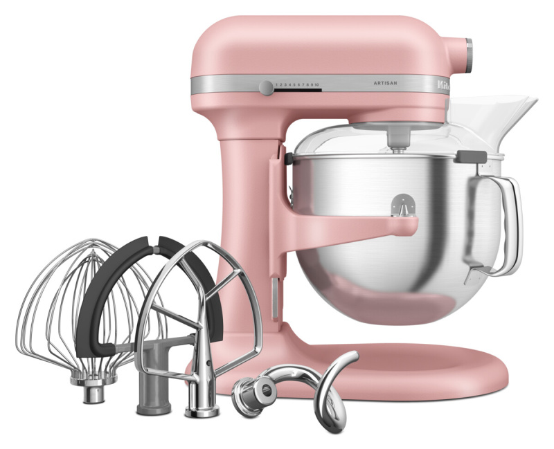 KitchenAid Kuchyňský robot Artisan 5KSM70SHX, se zvedací mísou 6,6 l, matná růžová 5KSM70SHXEDR