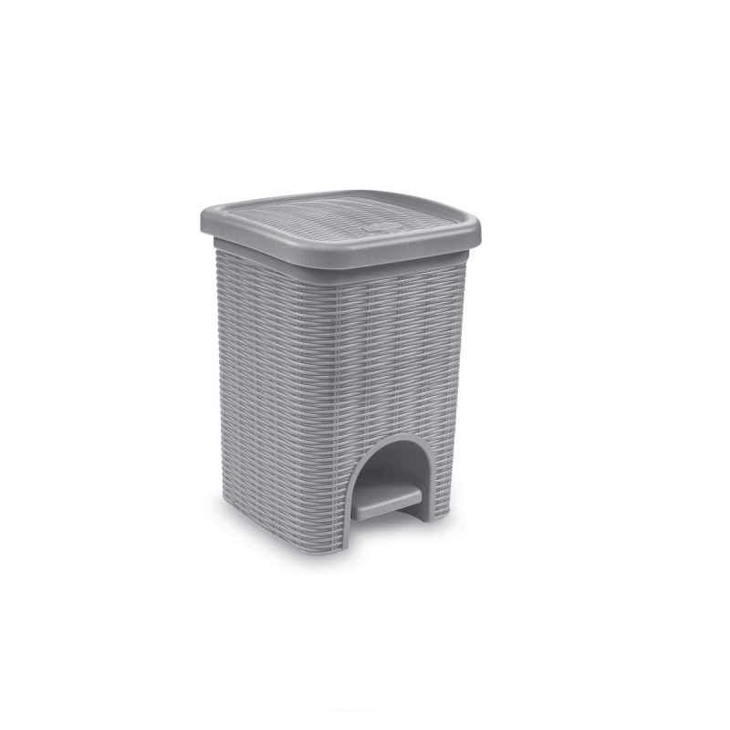 STEFANPLAST Odpadkový koš do koupelny Elegance 6l, šedý