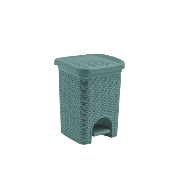 STEFANPLAST Odpadkový koš do koupelny Elegance 6l, zelenošedý