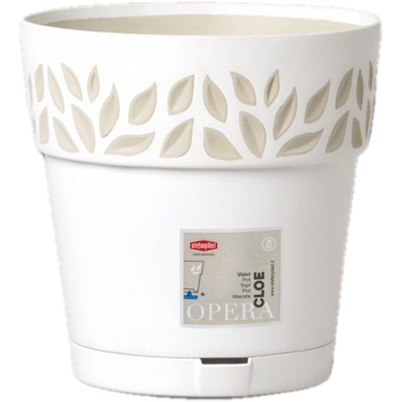 Obal na květník CLOE samozavlažovací plastový d15x15 cm