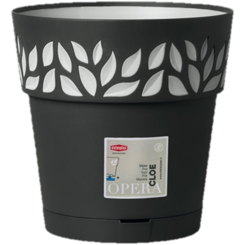 Obal na květník CLOE samozavlažovací plastový d15x15 cm