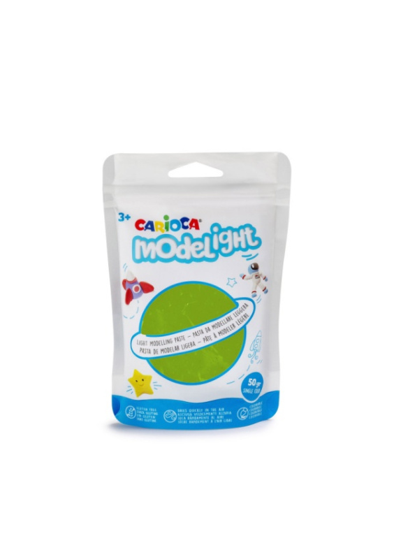 Carioca Modelovací hmota Modelight 50g Barva: Světle zelený Carioca