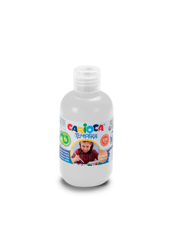 Carioca Temperové barvy 250 ml Barva: Bílá Carioca