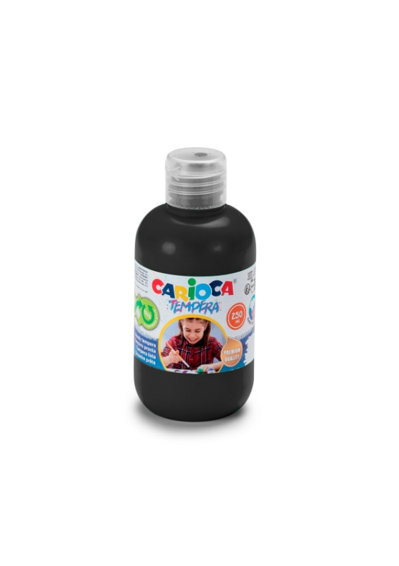 Carioca Temperové barvy 250 ml Barva: Černá Carioca